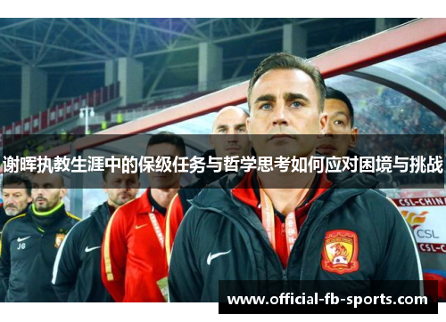 谢晖执教生涯中的保级任务与哲学思考如何应对困境与挑战